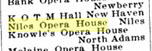 Niles Opera House - 1907 Michigan State Gazetteer Entry (newer photo)